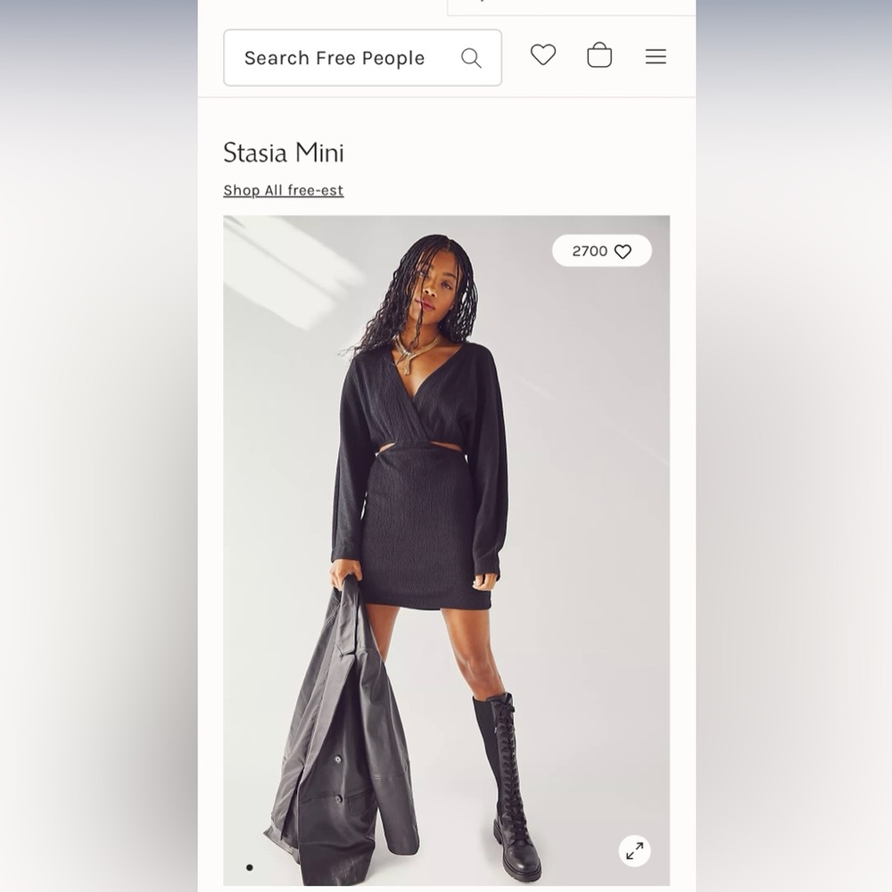 Free people stasia mini dress